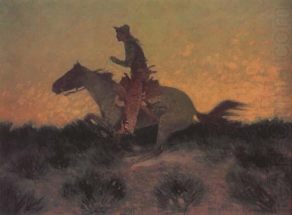 Against htte Sunset (mk43), Frederic Remington